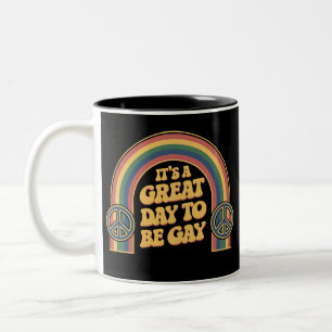 Es ist ein großartiger Tag, schwul zu sein, LGBTQ- Zweifarbige Tasse