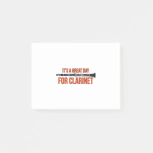 Es ist ein großer Tag für Klarinette Post-it Klebezettel