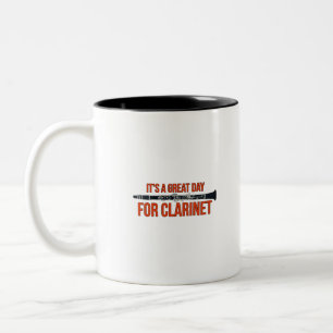 Es ist ein großer Tag für Klarinette Zweifarbige Tasse