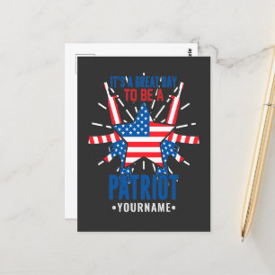 Es ist ein großer Tag, Patriot zu sein Postkarte