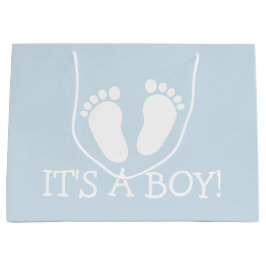 Es ist ein großes Abdruck-Babyduschen-Party des Große Geschenktüte