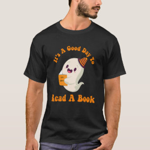 Es ist ein guter Tag, ein Buch zu lesen, in dem ei T-Shirt