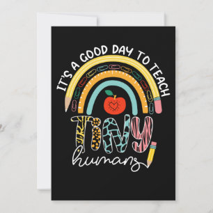 Es ist ein guter Tag, kleine Menschen zu unterrich Einladung