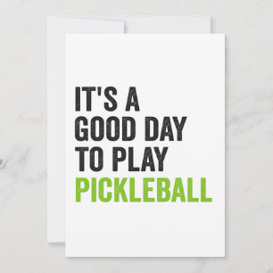 Es ist ein guter Tag, Pickleball Dinking Sport zu  Einladung