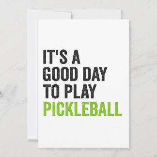 Es ist ein guter Tag, Pickleball Dinking Sport zu  Einladung