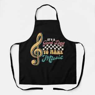 Es ist ein guter Tag, um Musik Lover Lehrer Retro Schürze