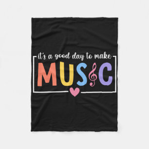 Es ist ein guter Tag, um Musik zu machen Musiker M Fleecedecke