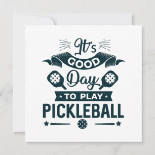 Es ist ein guter Tag, um Pickleball zu spielen