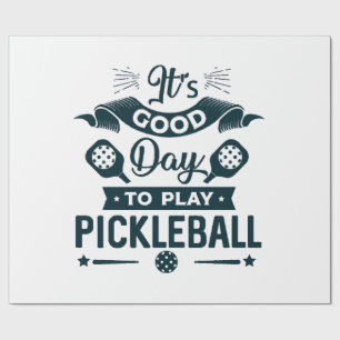 Es ist ein guter Tag, um Pickleball zu spielen Geschenkpapier