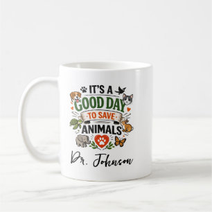Es ist ein guter Tag, um Tiere zu retten   Tag des Kaffeetasse