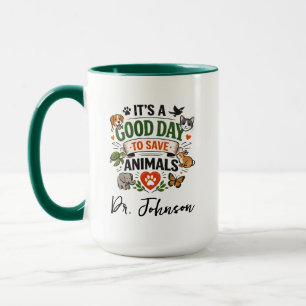 Es ist ein guter Tag, um Tiere zu retten Tag des Tasse