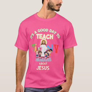 Es ist ein guter Tag, winzige Menschen über Jesus  T-Shirt
