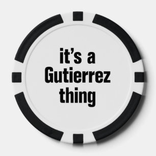 Es ist ein Gutierrez-Ding Pokerchips