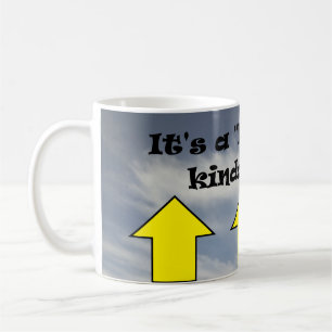Es ist ein "halb voll" Art Tag ! Kaffeetasse