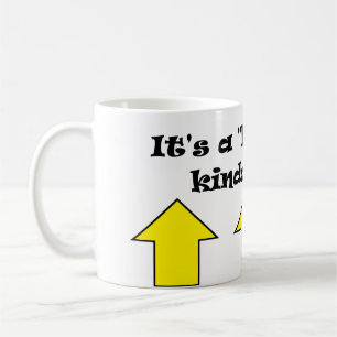 Es ist ein "halb voll" Art von Tag ! Kaffeetasse
