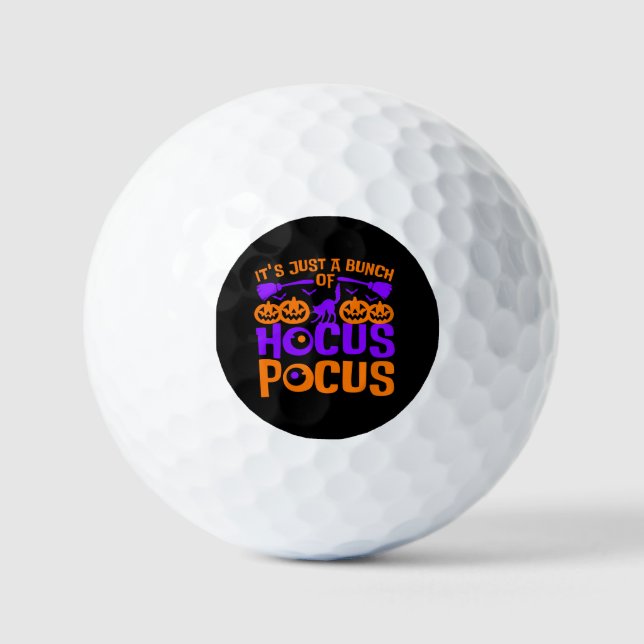 Es ist ein Haufen Hocus Pocus Halloween Golfball (Vorderseite)