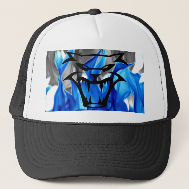 Es ist ein HellCat-Hut Truckerkappe (Vorderseite)