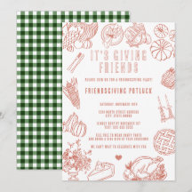 Es ist ein informelles Friendsgiving-Potluck unter