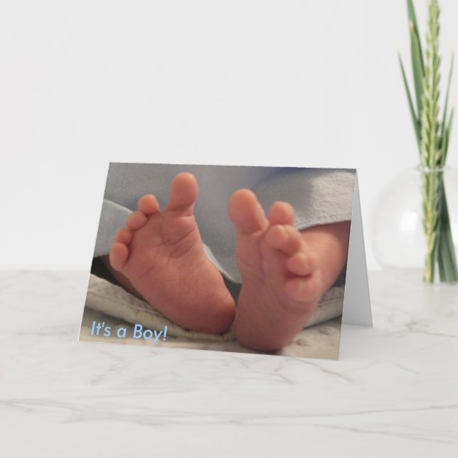 Es ist ein Junge! Ankündigung (Vorderseite)