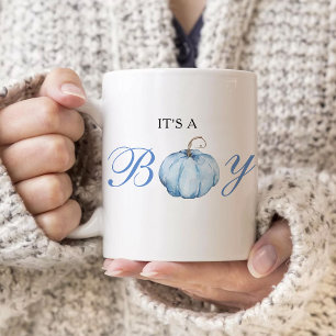 Es ist ein Junge Baby Kürbis Kaffeetasse