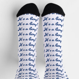Es ist ein Junge! Babygeschlecht Enthüllung Socken