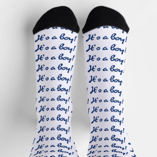 Es ist ein Junge! Babygeschlecht Enthüllung Socken