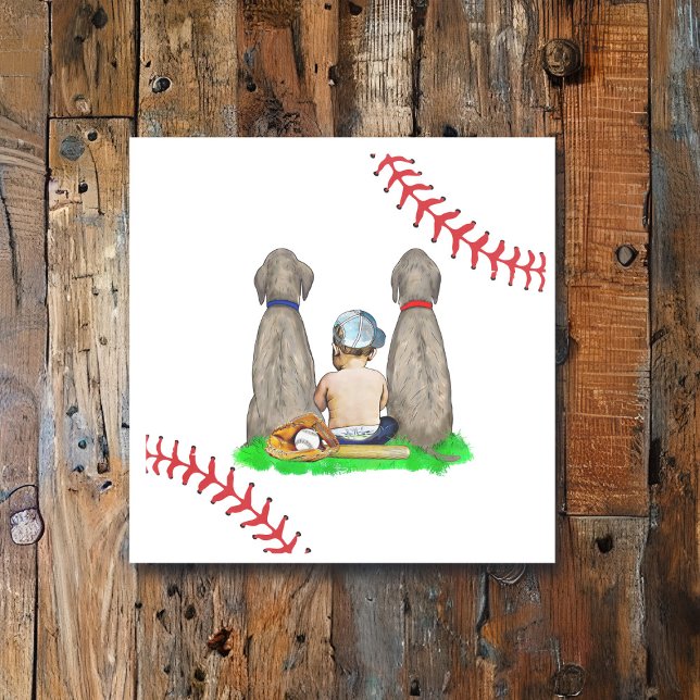 Es ist ein Junge, Baseball Themed Boy's Baby Showe Serviette (Von Creator hochgeladen)