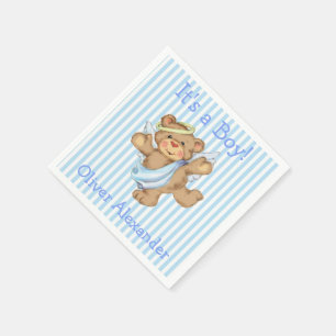 Es ist ein Junge Benutzerdefinierter Teddybär Enge Serviette
