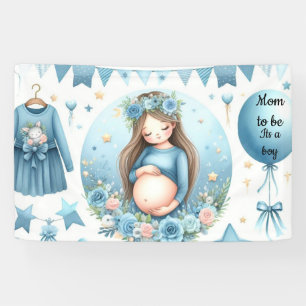 Es ist ein Junge Blau Baby Shower Banner
