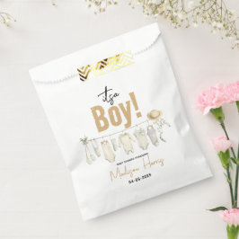 Es ist ein Junge! Blue Baby Shower - Niedlich & Sw Geschenktütchen