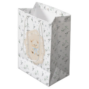 Es ist ein Junge! Geschenktasche mit Teddybär und Mittlere Geschenktüte