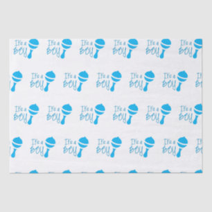 Es ist ein Junge Geschlecht Enthüllung Baby Shower Seidenpapier