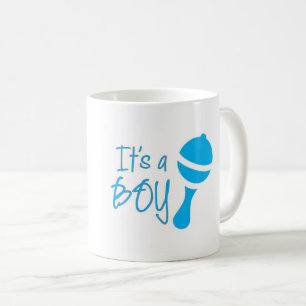 Es ist ein Junge - Geschlecht verratende Babyparty Kaffeetasse