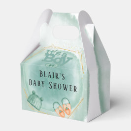 Es ist ein Junge in Mint Green Baby Dusche Geschenkschachtel