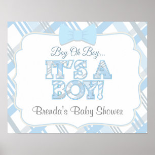 Es ist ein Junge - Individueller Baby Shower Poste Poster