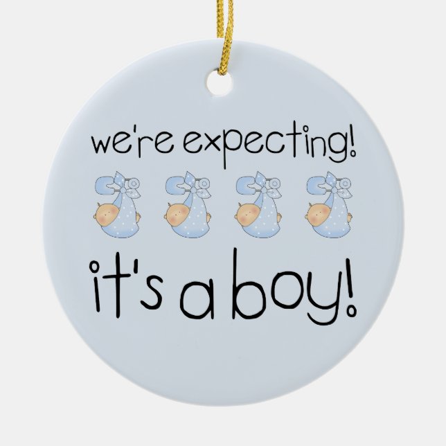 Es ist ein Junge Keramik Ornament (Vorne)