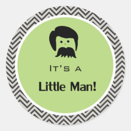 Es ist ein Junge, kleiner Mann, Zickzack Aufkleber