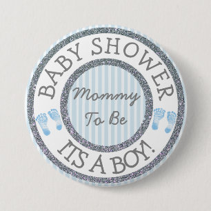 Es ist ein Junge, Mama wird Baby Showknopf Button