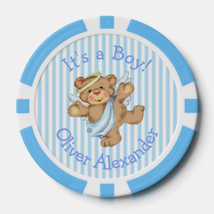 Es ist ein Junge Maßgeschneiderter Teddybär Engel Pokerchips