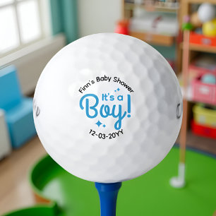 Es ist ein Junge - Neue Baby Dusche Gefallen Custo Golfball