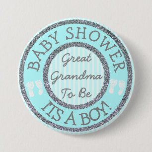 Es ist ein Junge, Oma, Baby Shower Button zu sein