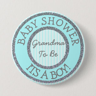 Es ist ein Junge, Oma, Baby Shower Button zu sein