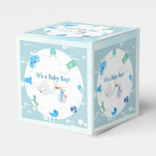 Es ist ein Junge - personalisierte Baby-Dusche Geschenkschachtel