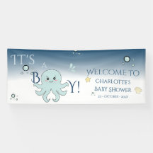 Es ist ein Junge! Süße Meerestiere Baby Shower