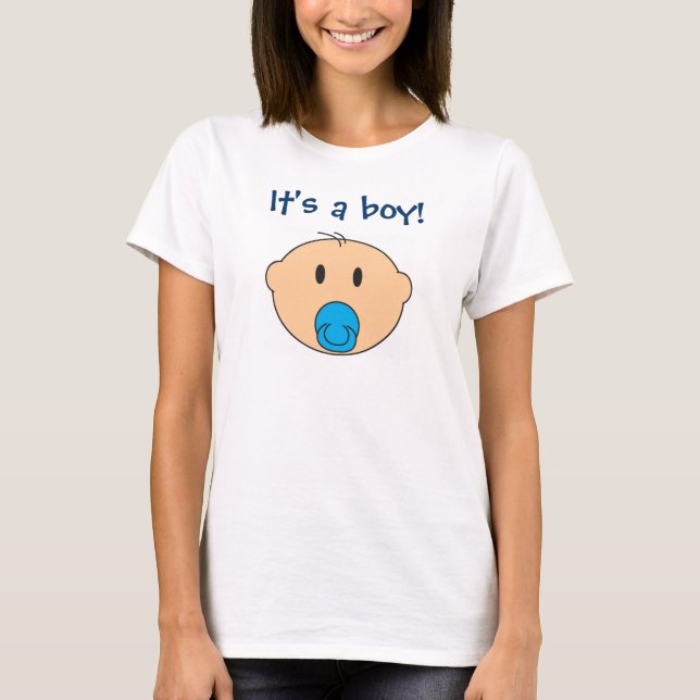 Es ist ein Junge! T-Shirt (Vorderseite)
