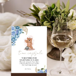 Es ist ein Junge tragen niedlichen blauen Baby Dus Poster