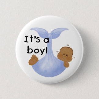Es ist ein Jungen-Afroamerikaner Button