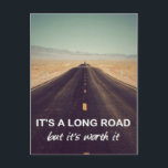 Es ist ein langer Weg, aber er ist es wert Postkarte<br><div class="desc">motivierend Angebot</div>