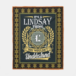 Es ist ein Lindsay-Ding, das du nicht verstehen ko Fleecedecke