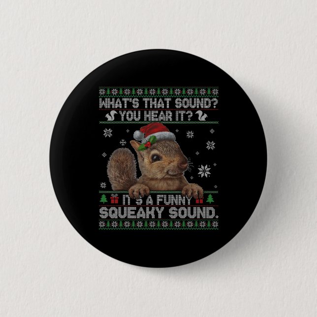Es ist ein lustiger quietschender Weihnachts-Sound Button (Vorderseite)